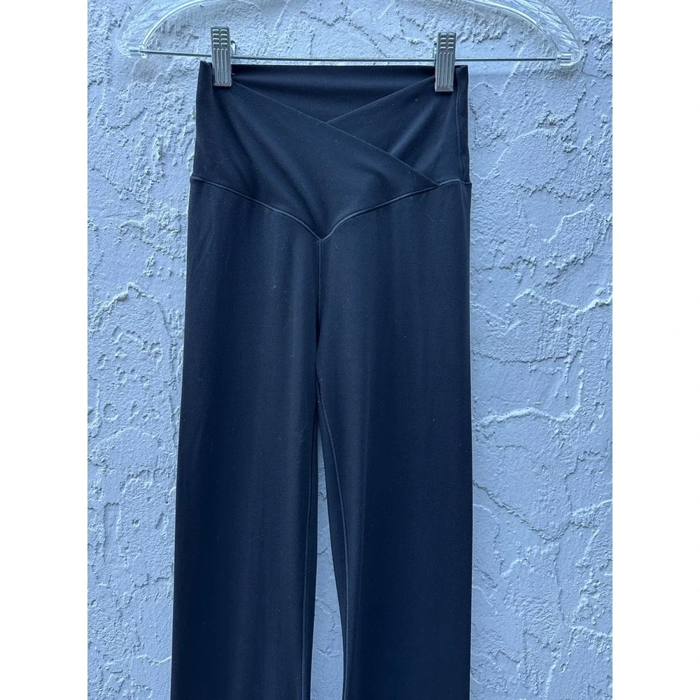 OFFLINE by Aerie Real Me Crossover‎ Flare Leggings Black High Rise Small Petite